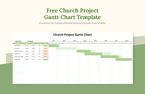 Download Church Project Gantt Chart Template for free