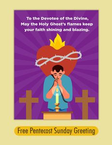 Download Pentecost Sunday Greeting for free