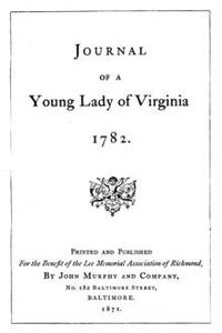 Download Journal of a Young Lady of Virginia, 1782 for free