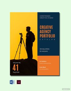 Download Creative Agency Portfolio Catalog Template for free
