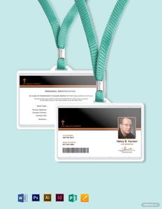 Download Minister Church Card Template for free