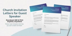 Download Church Invitation Letters for Guest Speaker for free