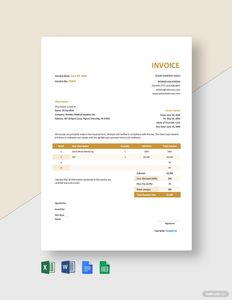 Download Basic Agency Invoice Template for free