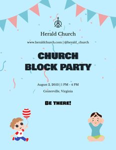 Download Church Block Party Flyer for free