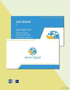 Download Digital Agency Business Card Template for free