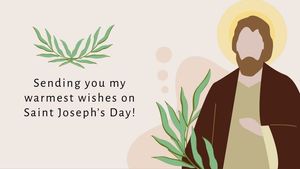 Download Saint Joseph's Day Wishes Background for free