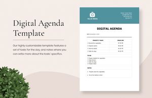 Download Digital Agenda Template for free