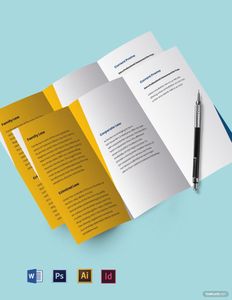 Download Agency Trifold Firm Brochure Template for free