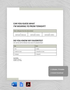 Download Math Quiz template for free