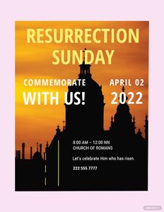 Download Easter Church Flyer Template for free
