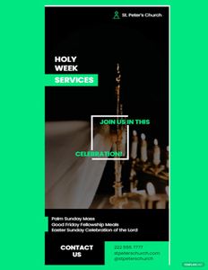Download Modern Church Rack Card Template for free
