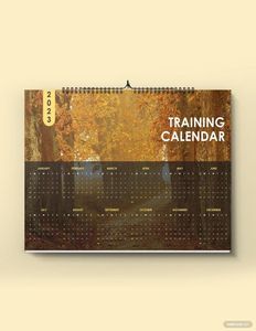 Download Sample Training Desk Calendar Template for free