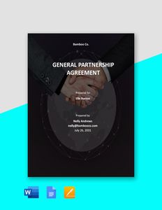 Download Basic General Partnership Agreement Template for free