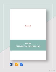Download Food Delivery Business Plan Template for free
