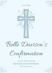 Download Church Confirmation Invitation for free