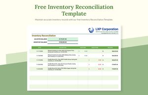 Download Inventory Reconciliation Template for free