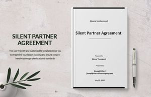 Download Silent Partner Agreement Template for free