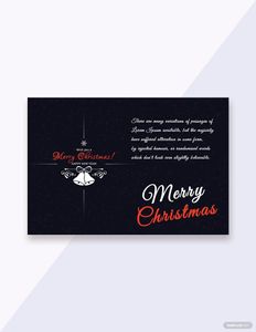 Download Elegant Christmas Greeting Card Template for free