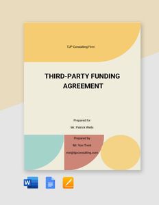 Download Third-Party Funding Agreement Template for free