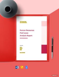 Download Paid Leave Analysis Report Template for free