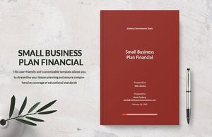 Download Small Business Plan Financial Template for free