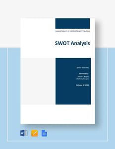 Download Editable SWOT Analysis Template for free