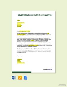 Download Government Accountant Cover Letter for free