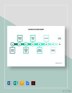 Download Editable Church Flowchart Template for free