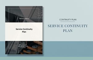 Download Simple Service Continuity Plan Template for free