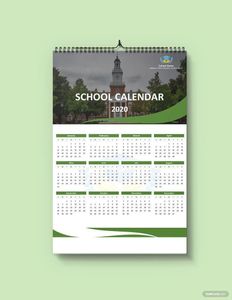 Download Blank School Desk Calendar Template for free