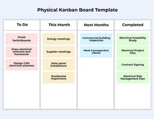 Download Physical Kanban Board Template for free