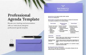 Download Professional Agenda Template for free