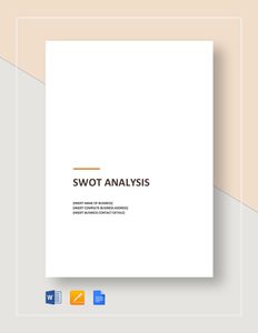 Download Siimple SWOT Analysis Template for free