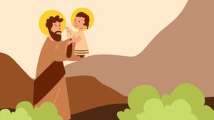 Download Saint Joseph's Day Cartoon Background for free