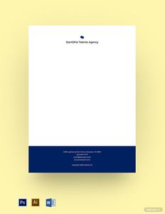 Download Agency Letterhead Template for free