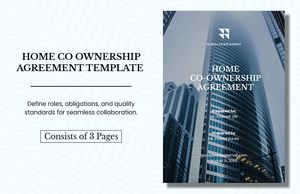 Download Home Co Ownership Agreement Template for free