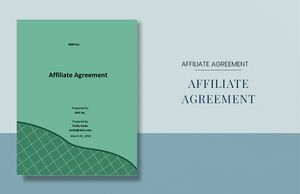 Download One-Page Affiliate Agreement Template for free