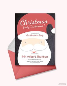 Download Christmas Party Creative Invitation Template for free