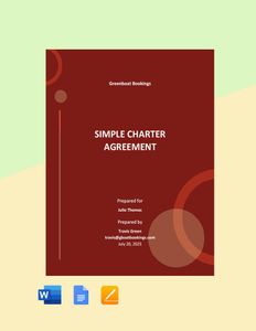 Download Simple Charter Agreement Template for free