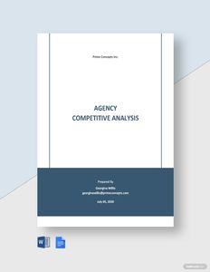 Download Agency Competitive Analysis Template for free