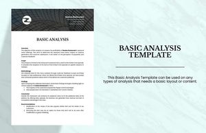 Download Basic Analysis Template for free