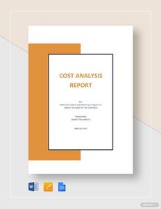 Download Cost Analysis Report Template for free