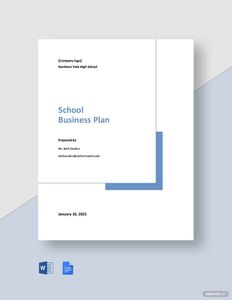 Download Basic School Business Plan Template for free