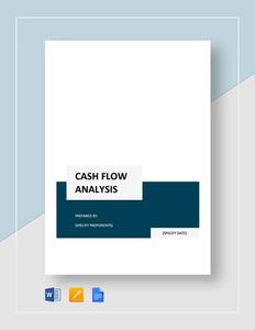 Download Simple Cash Flow Analysis Template for free