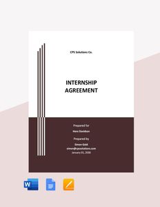 Download Sample Internship Agreement Template for free