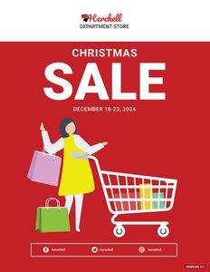 Download Christmas Sale Flyer Template for free