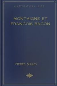 Download Montaigne et Francois Bacon for free
