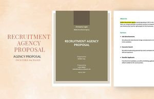 Download Recruitment Agency Proposal Template for free