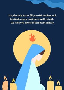 Download Pentecost Sunday Greeting Card for free