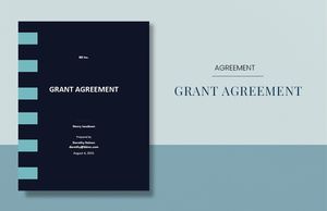 Download Sample Grant Agreement Template for free